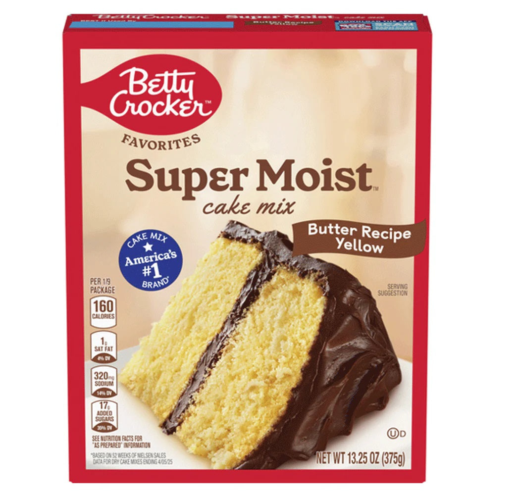 Betty Crocker Super Moist Butter Recipe Yellow Cake Mix 375 Gm
