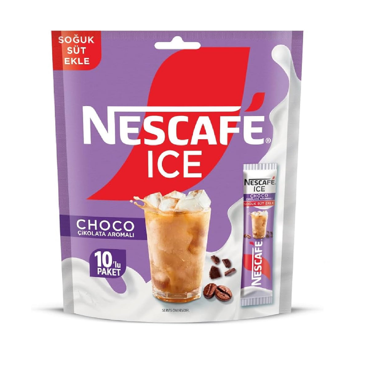 Nescafe  Ice Chocolate Flavor Coffee Pack of 10