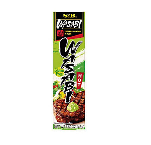 S&B Wasabi Gluten Free Hot Paste 43 Gm