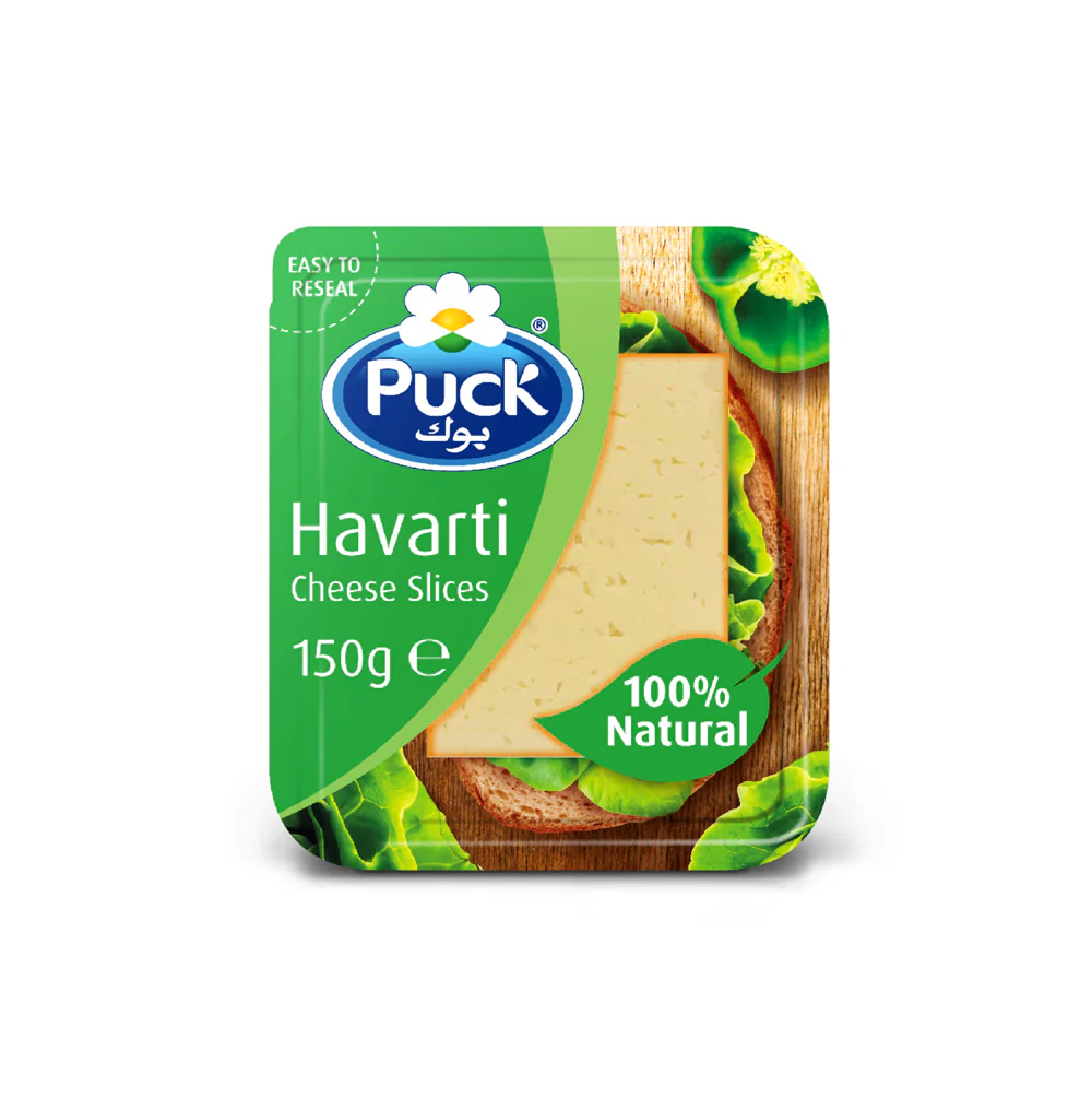 Puck Natural Havarti Cheese Slices 150gm