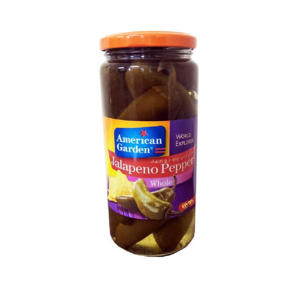 American Garden Hot Jalapeno Peppers Whole 454 Gm