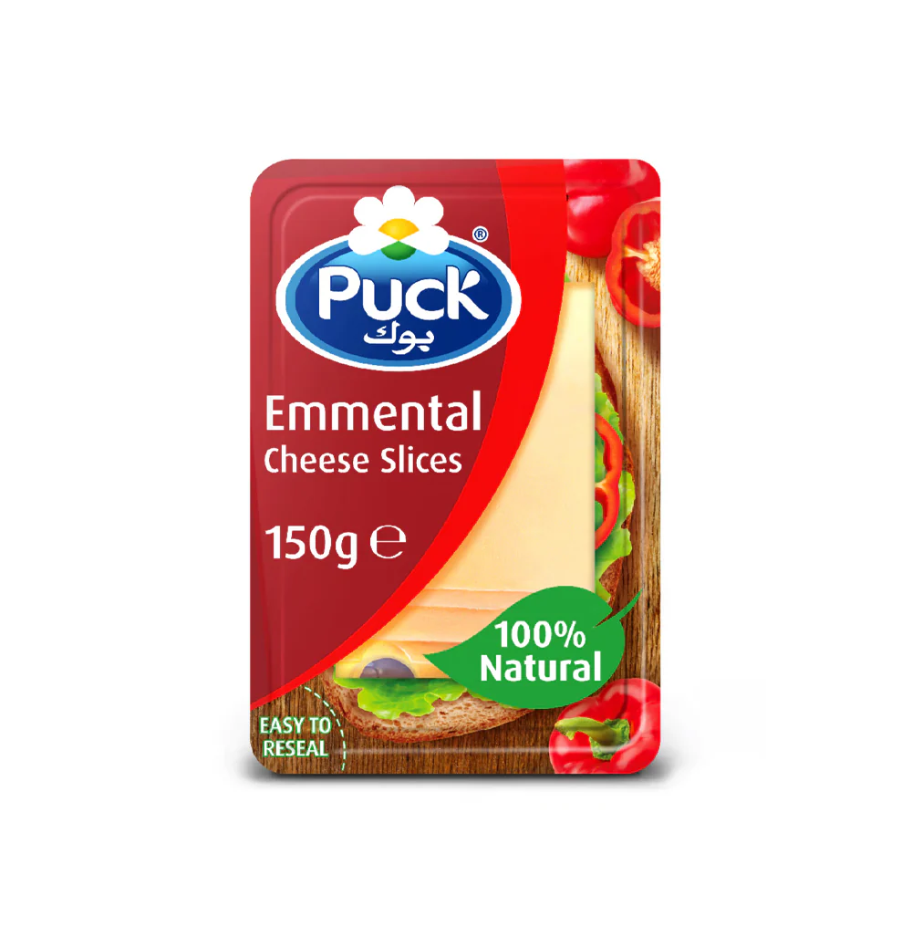 Puck Emmental Cheese Slices 150gm