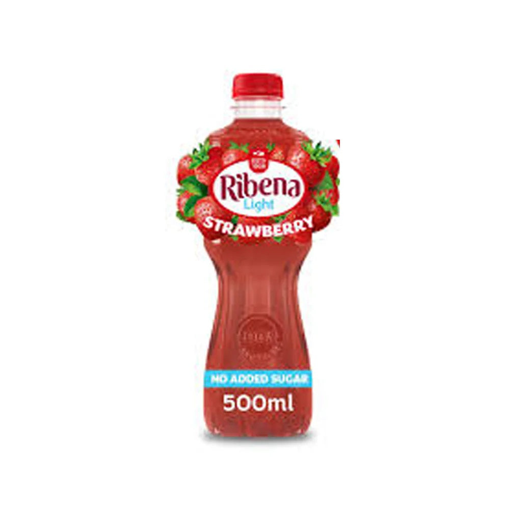 Ribena Strawberry Light No Added Sugar Drink 500ml