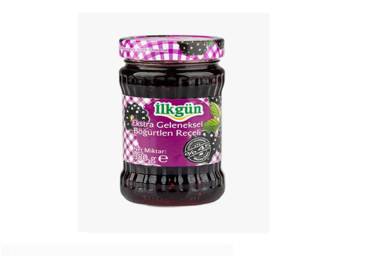 Ilkgun Blackberry Jam 380 gm 45% Fruits Turkiye