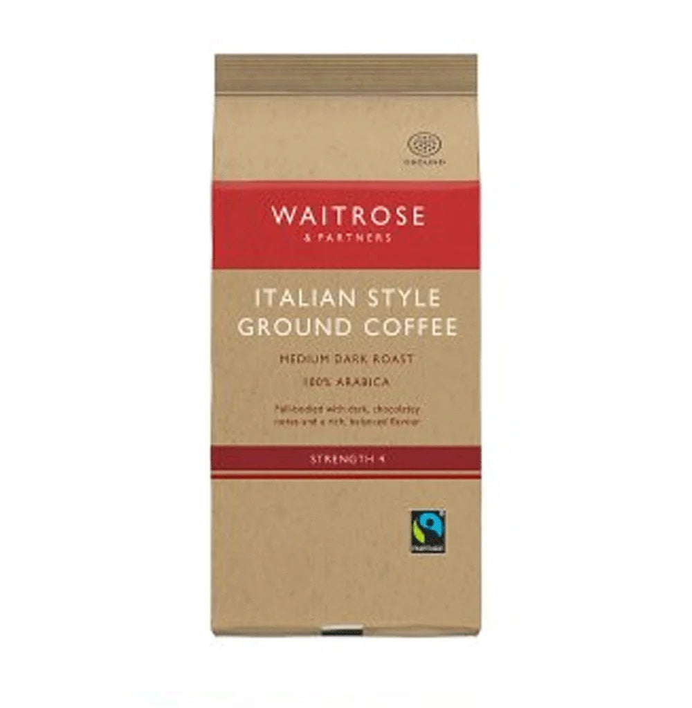 Waitrose Italian Style Ground Coffee 227g