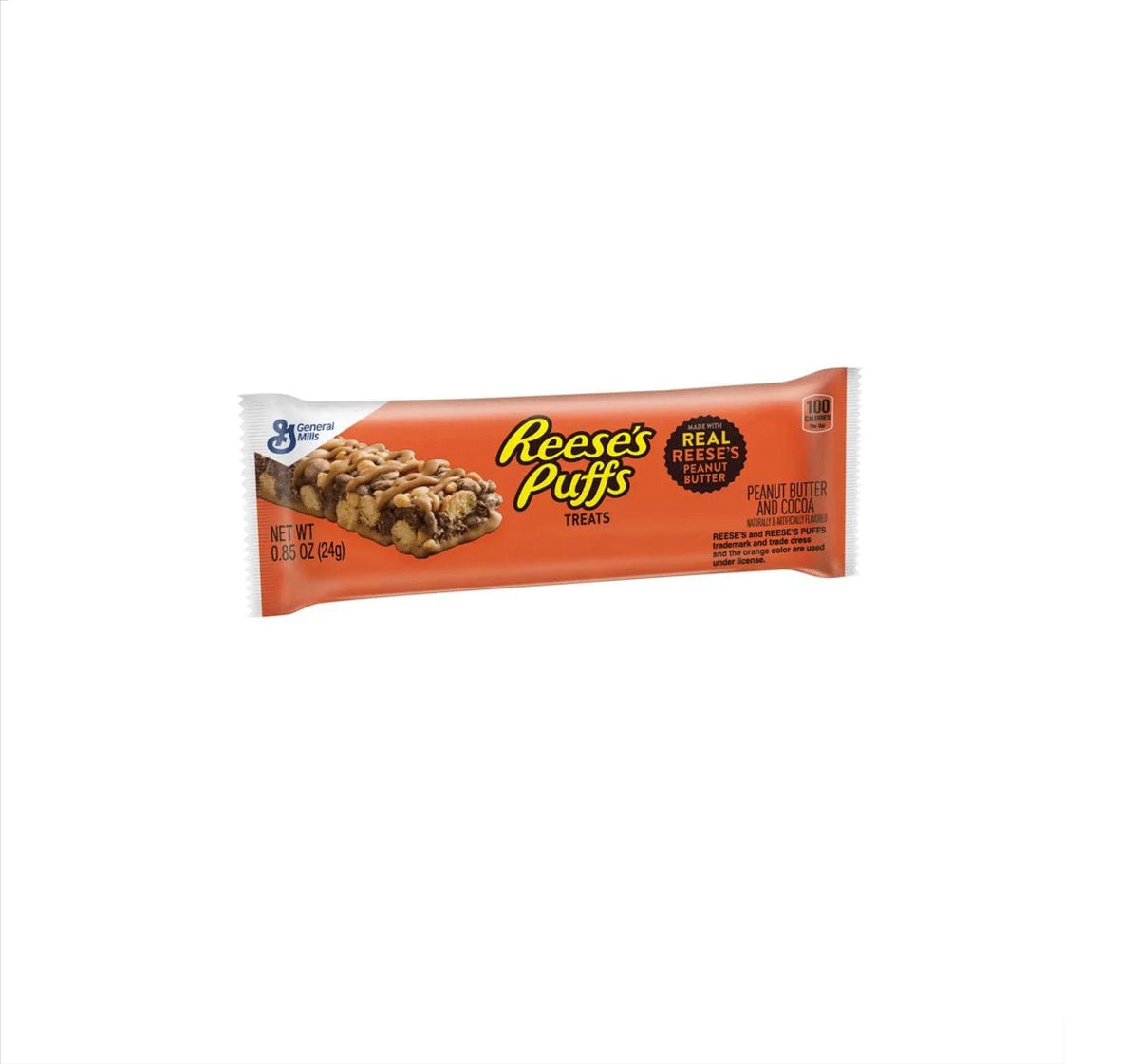 Reeses Puff Peanut Butter & Cocoa Cereal Bar 24Gm