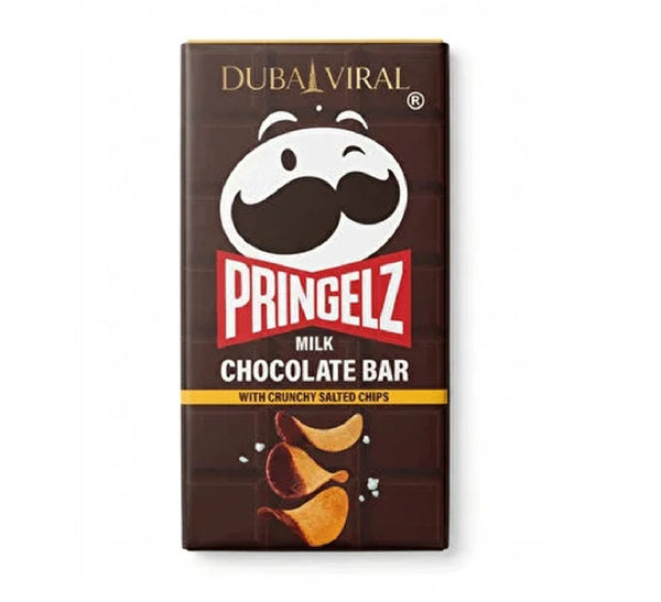 Pringlez Milk Chocolate Bar With Crunchy Salted Chips 140 Gm
