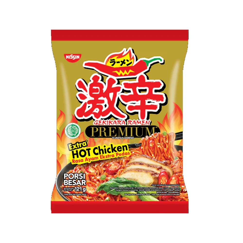 Nissin Gekikara Ramen Extra Hot Chicken Noodles 121gm