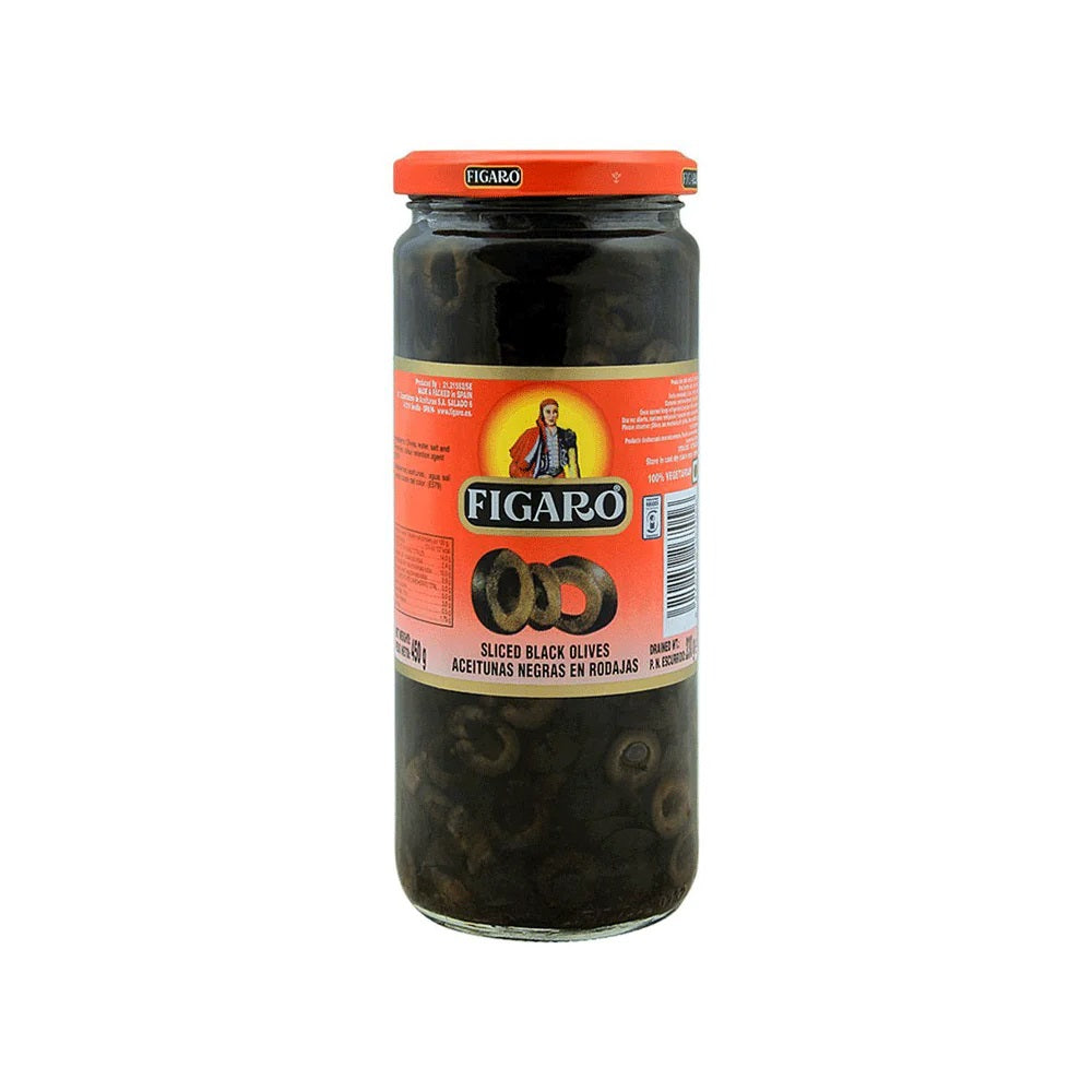 Figaro Sliced Black Olives 450g