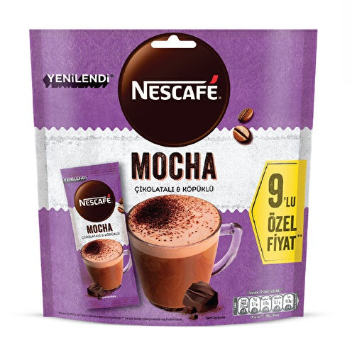Nescafe Mocha Coffee Sachets Pack of 9