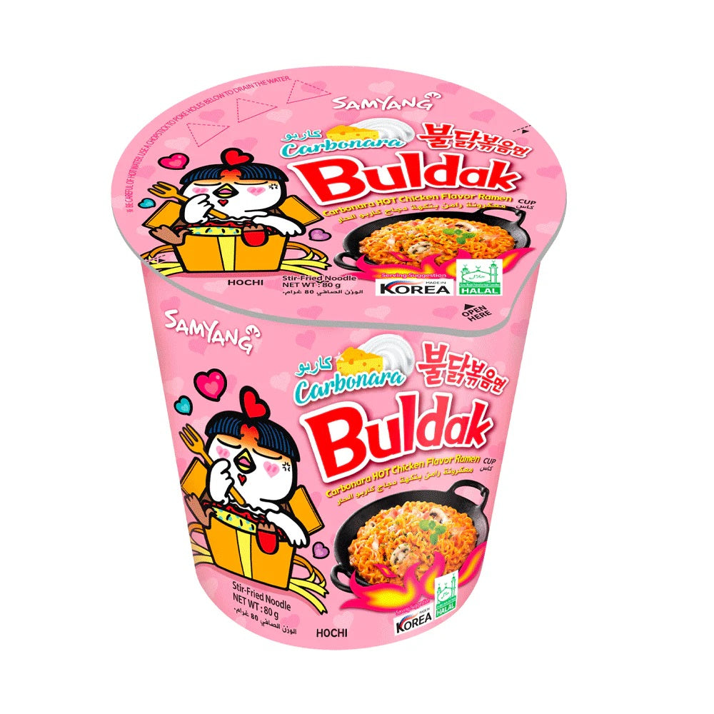 Samyang Buldak Carbonara Hot Chicken Flavor Ramen Cup 80gm