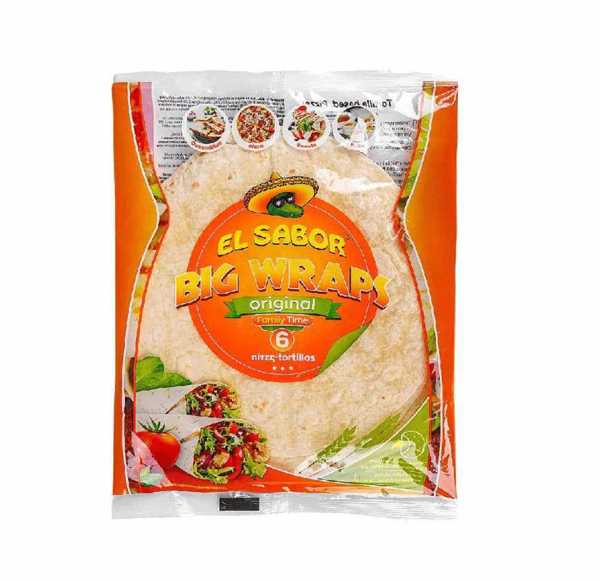 El Sabor Wraps Original Family Time 6ps
