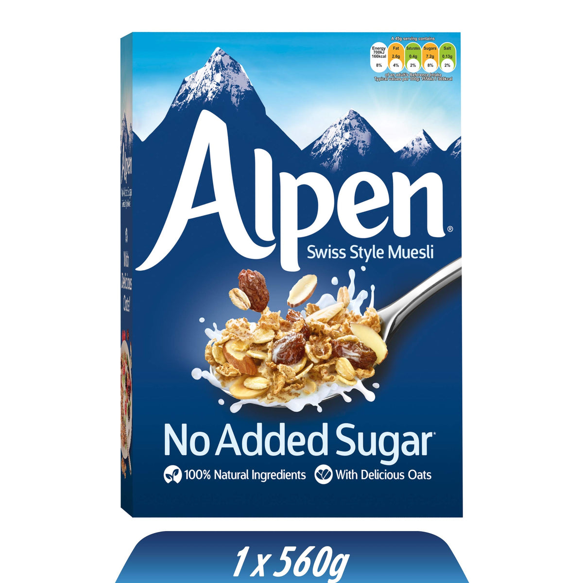 Alpen No Added Sugar Swiss Style Muesli 560g