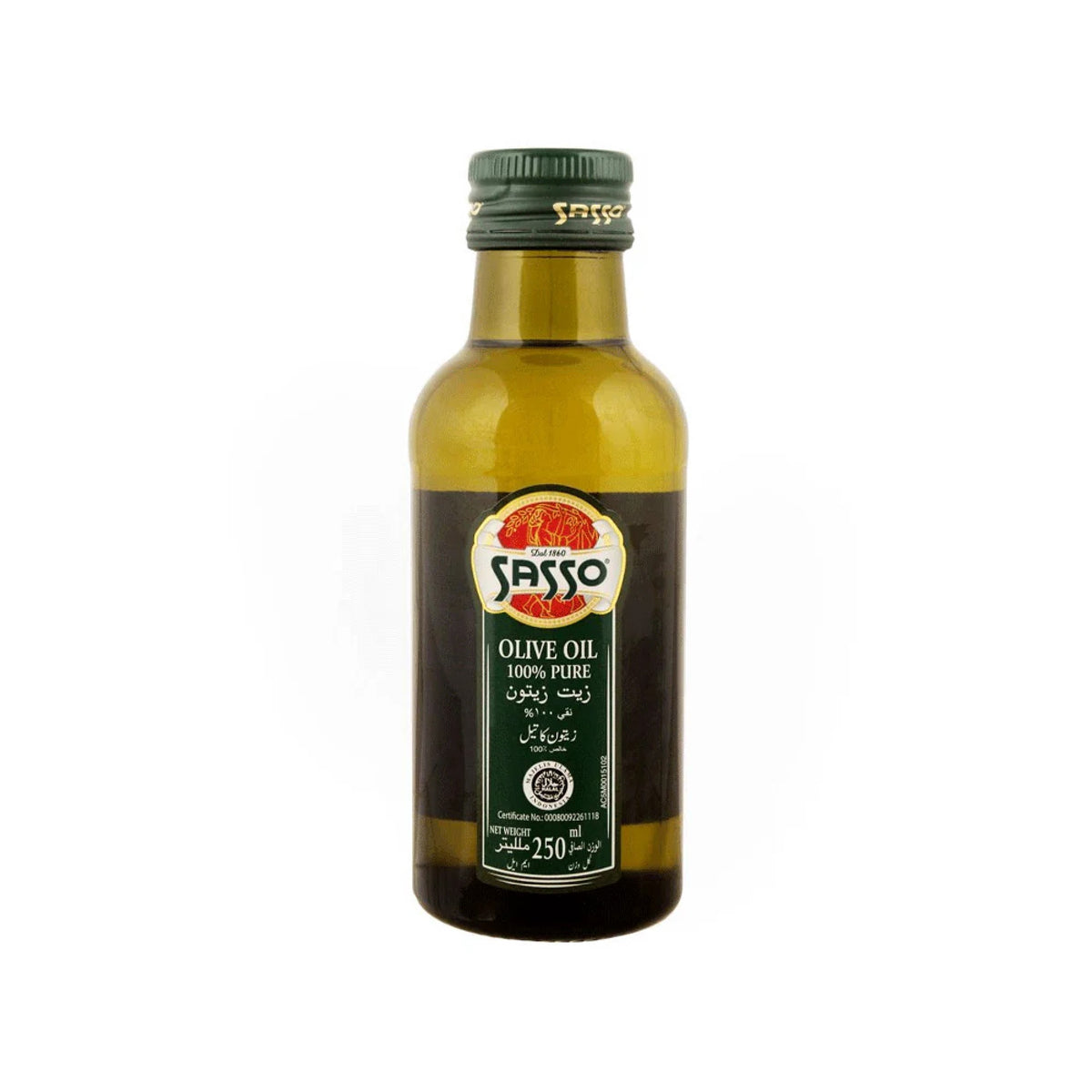 Sasso Olive Oil Bottle 250ml
