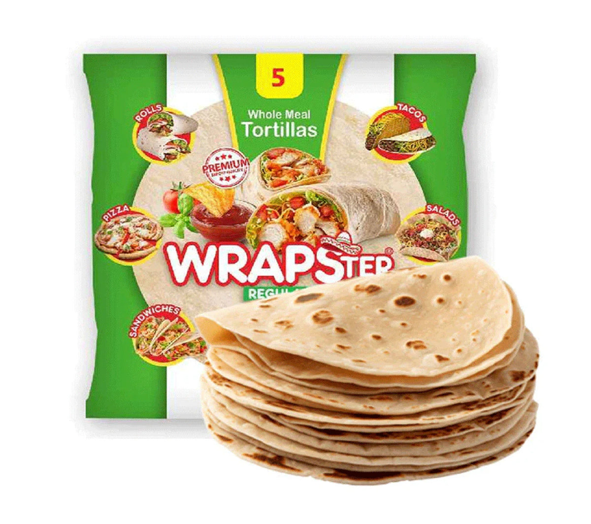 Wrapster Wholemeal Tortillas 5pcs