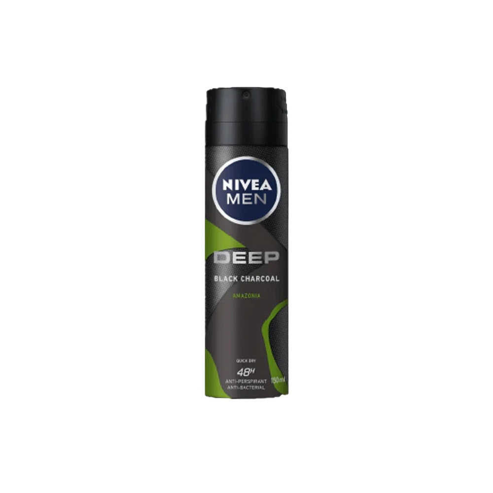 Nivea Men Deep Black Carbon Amazonia Body Spray 150ml