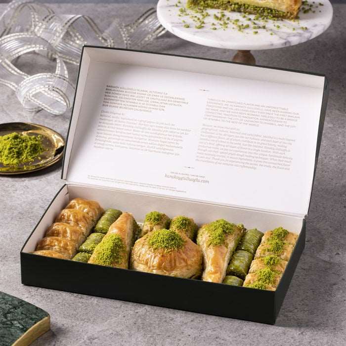 karakoy Gulluoglu Premium Pistachio Baklava Box 1.5 KG (Pre-Order) SF Traders